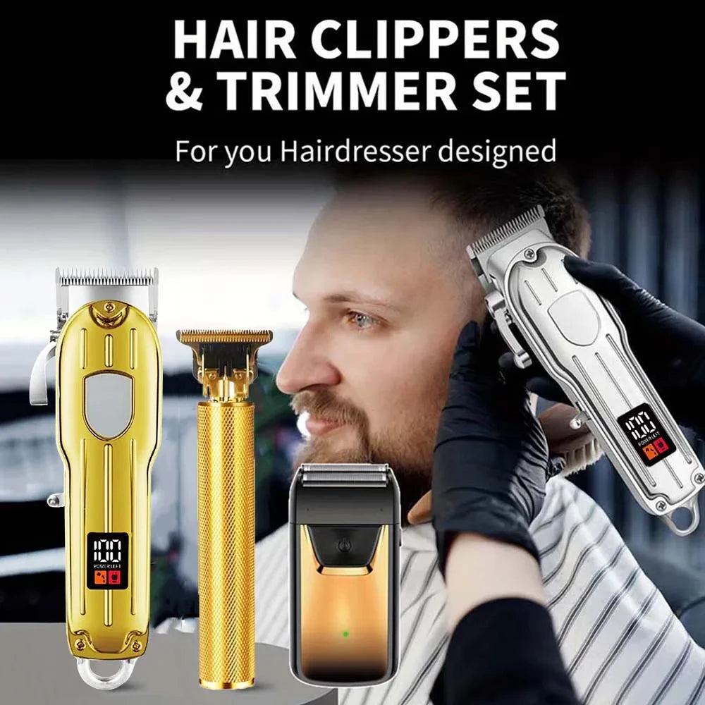 Professional Electric Hair Clipper Kit