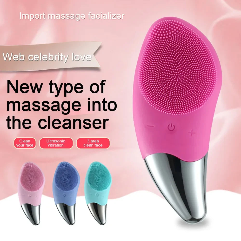Rechargeable Electric Facial Cleansing Brush