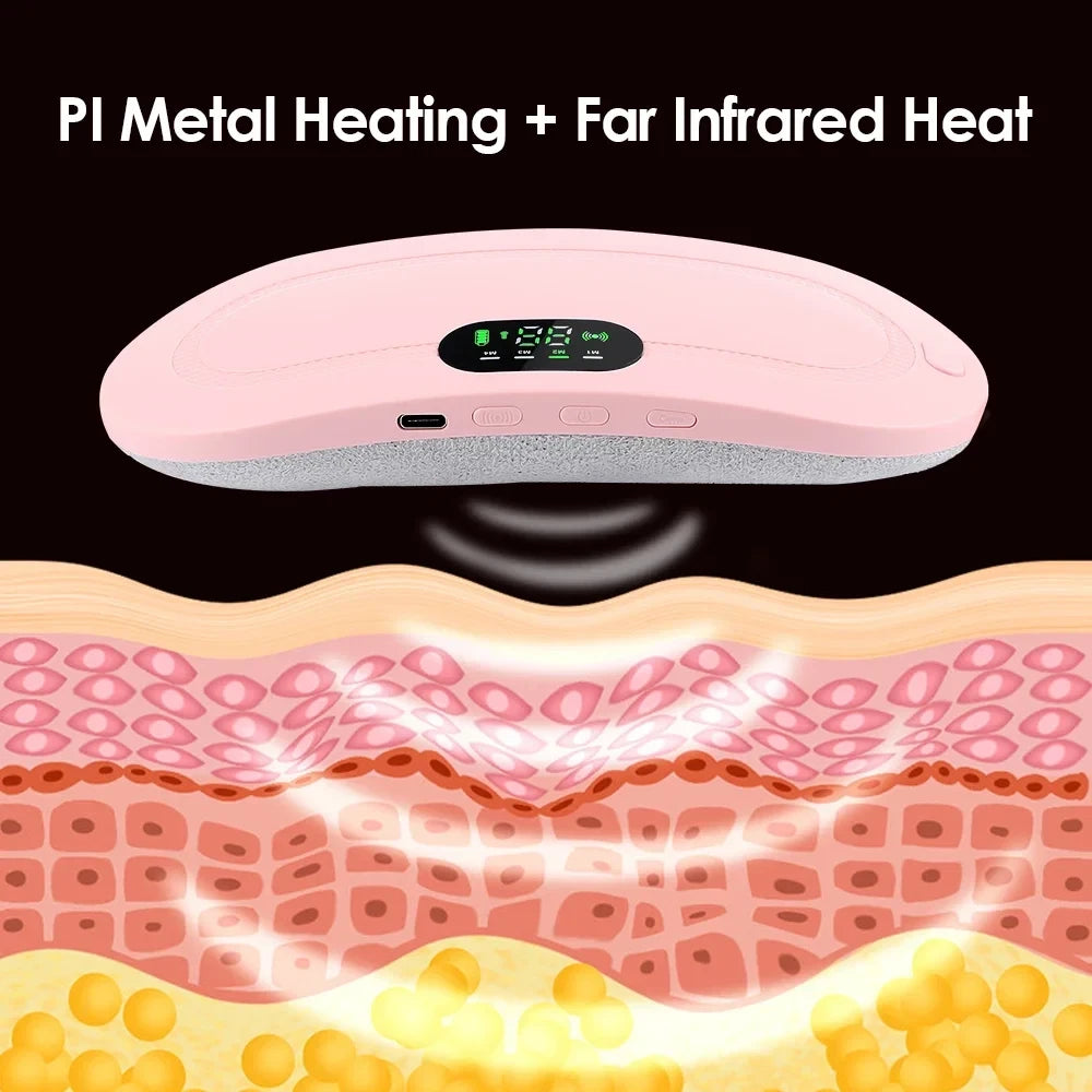 Vibrating Heated Abdominal Massage Belt