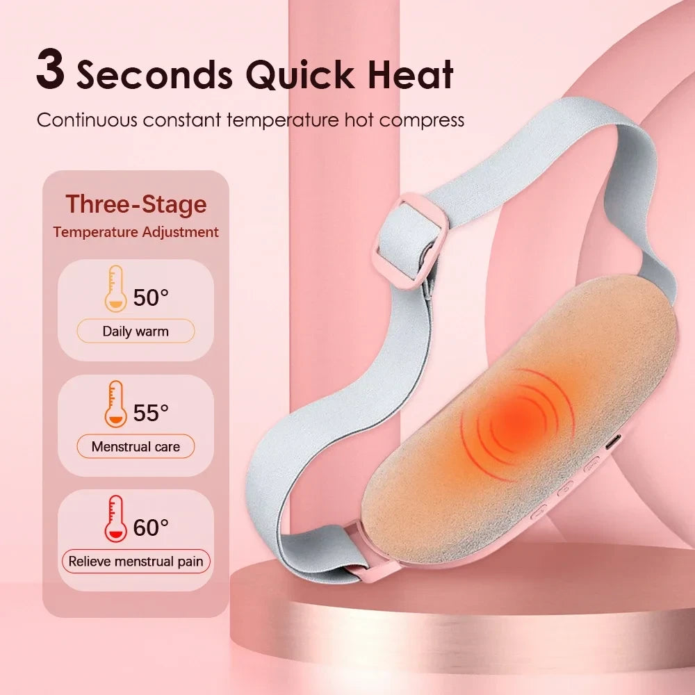 Vibrating Heated Abdominal Massage Belt