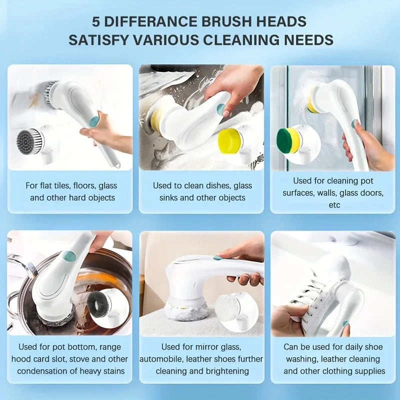Electric Bathroom Cleaning Brush